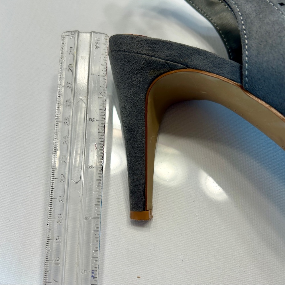 Kelly & Katie Gray Perforated Heels with Peep-Toe - Picture 8 of 8